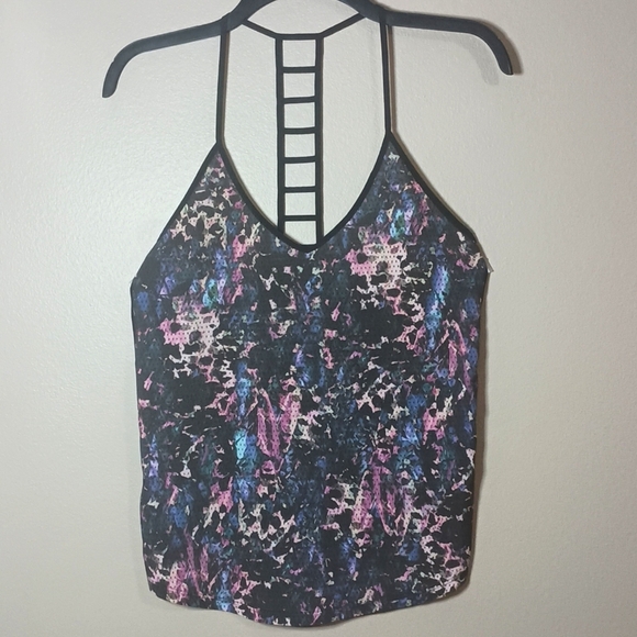 Lululemon Breezy Singlet Floral/Black Tank Top - Picture 4 of 6